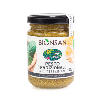 Pesto Tradizionale Con Piñones Eco Bionsan 140g_0