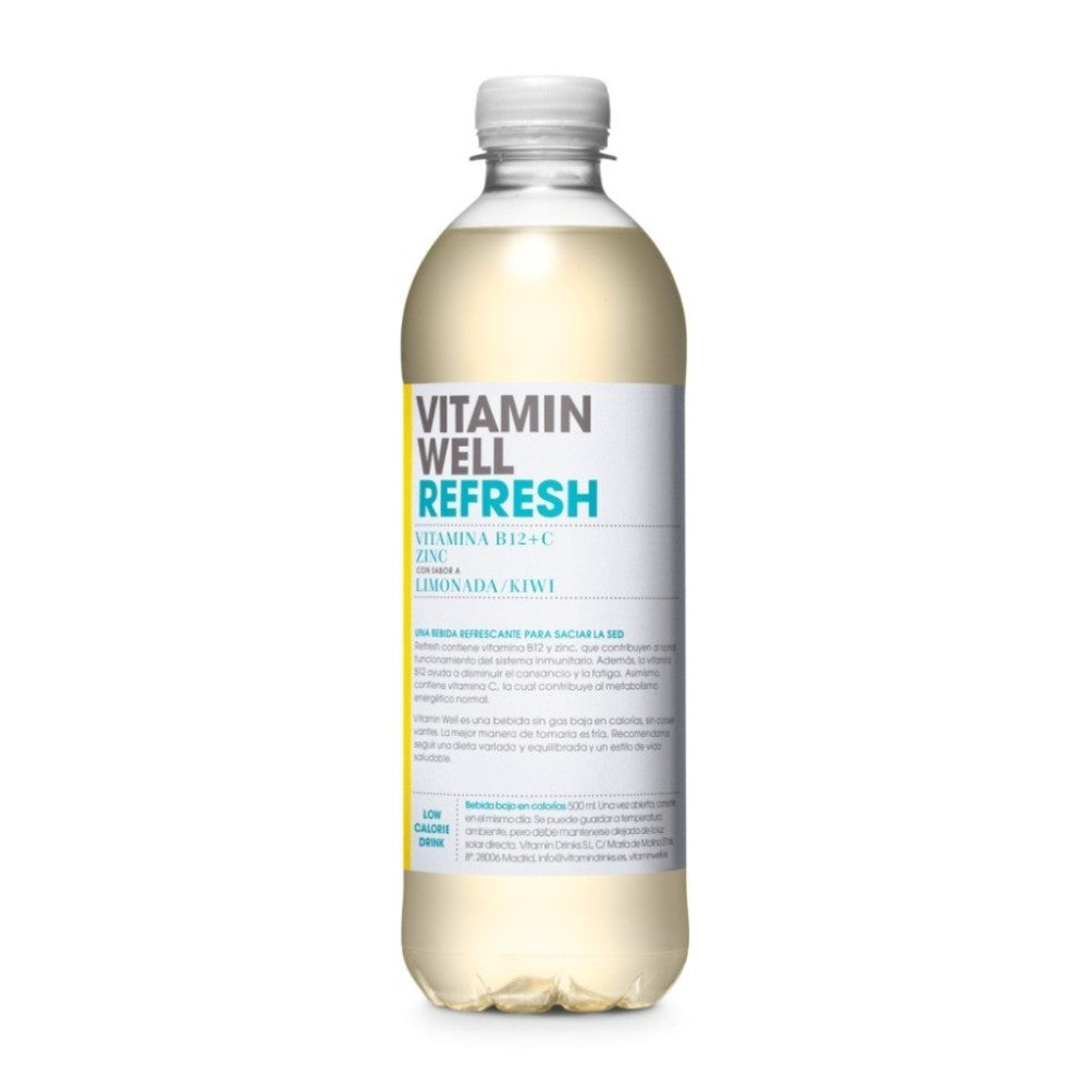 Bebida Vitaminada Refresh Lima Kiwi 500ml Vitamin Well_0