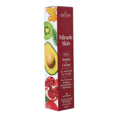 Miracle Skin Serum e Creme 2 em 1 Natysal 50 ml