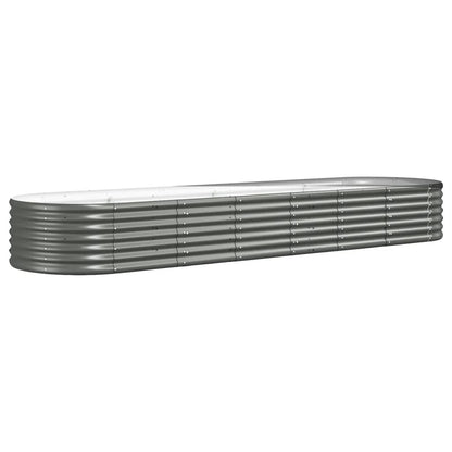 Jardinera Arriate Acero Galvanizado Gris 296x80x36 Cm_0