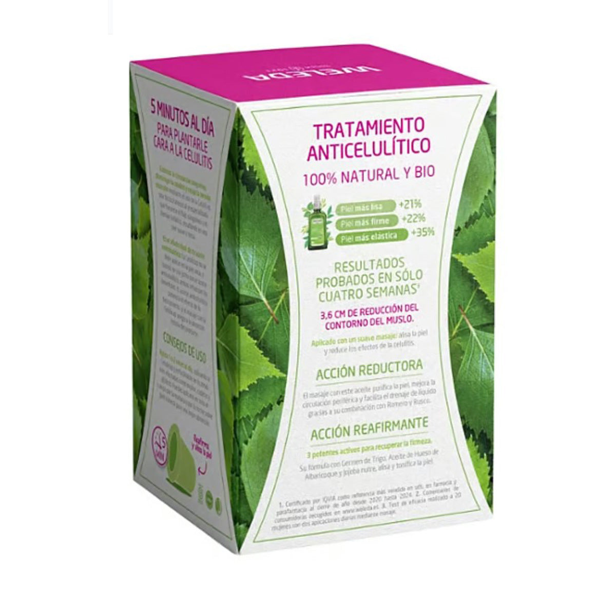 Óleo anticelulítico de bétula duplo 2x100 ml + oferta Celulicup Weleda