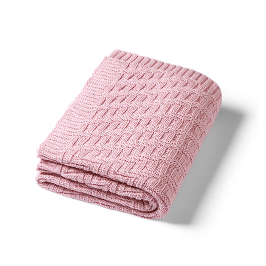 Manta De Algodón Orgánico Para Bebé 75x100 Cm Rosa_0