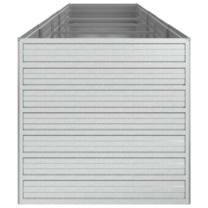Arriate De Acero Galvanizado Plateado 400x80x77 Cm_4