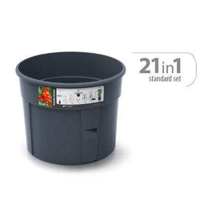 Macetero De Tomates Prosperplast Tomate Grower De Plastico En Color Antracita 29,5 (largo) X 29,5 (ancho) X 23,6-115,2 (alto) Cm