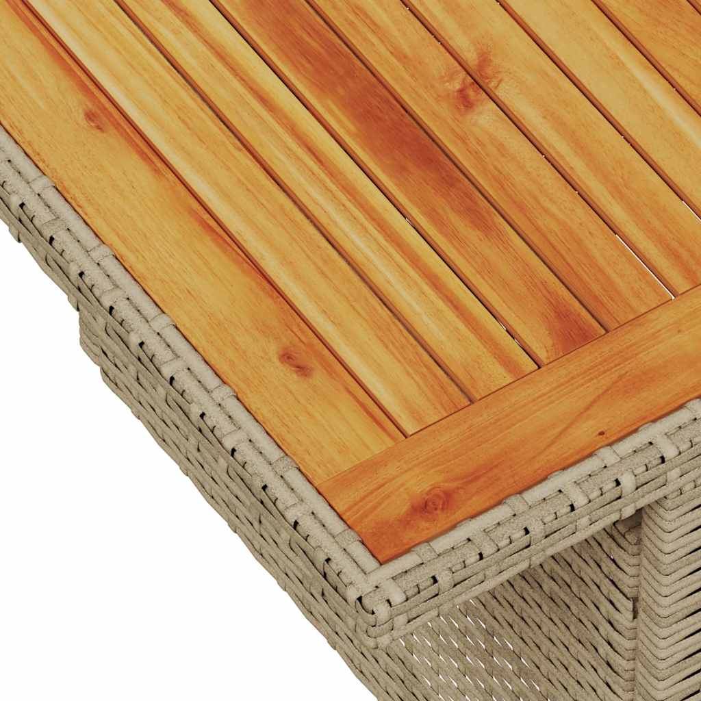 Set Sofás De Jardín 7 Piezas Y Cojines Ratán Sintético Beige / Vetonek_1