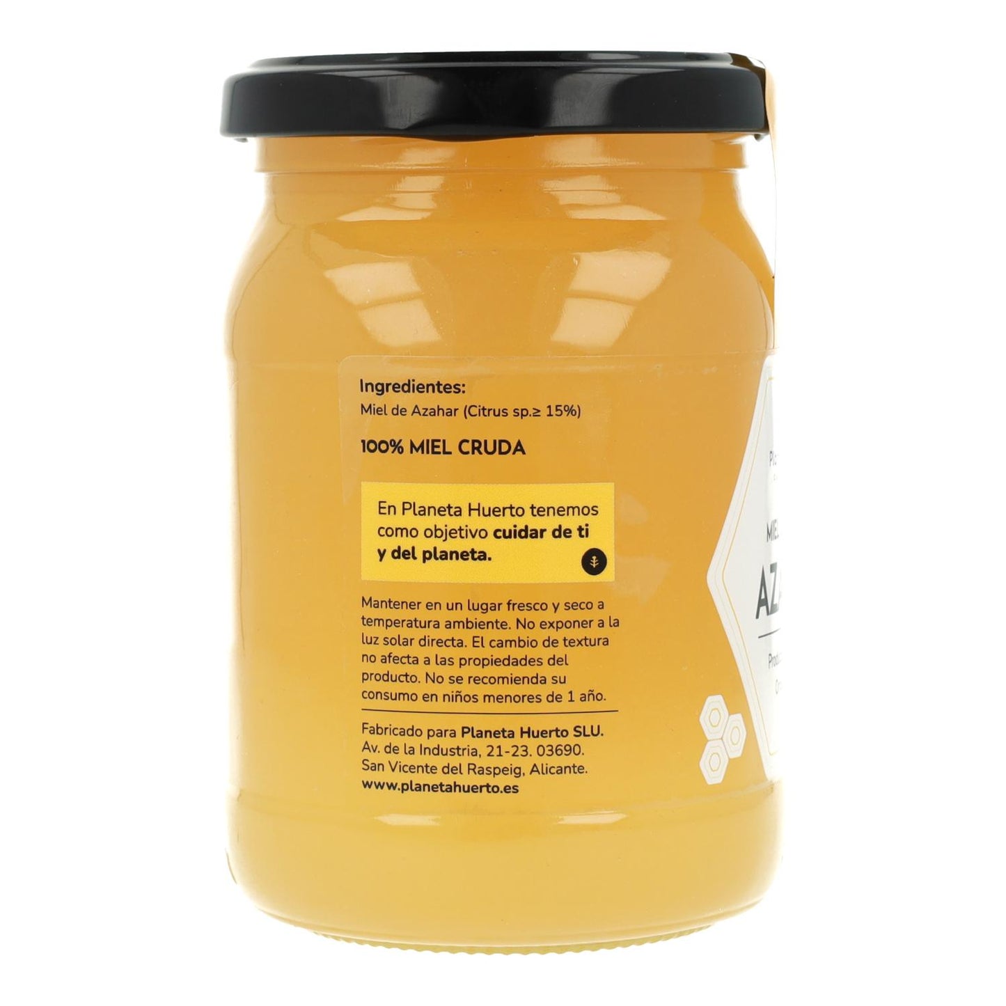 Mel Cru de Flor de Laranjeira Planeta Huerto 500 gr