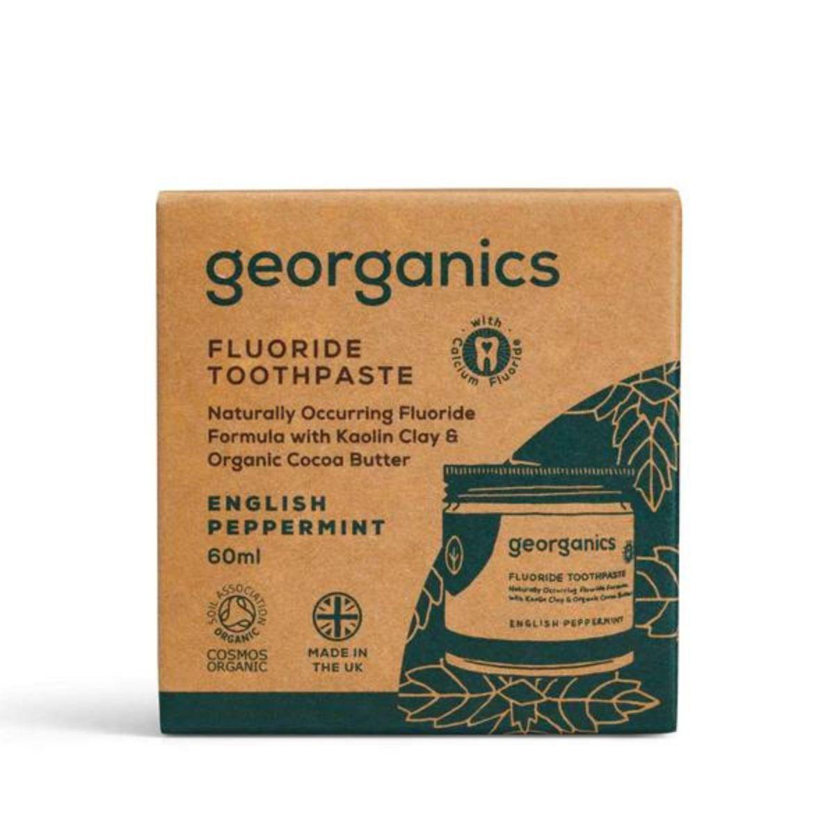 Pasta de dentes com flúor e menta Georganics