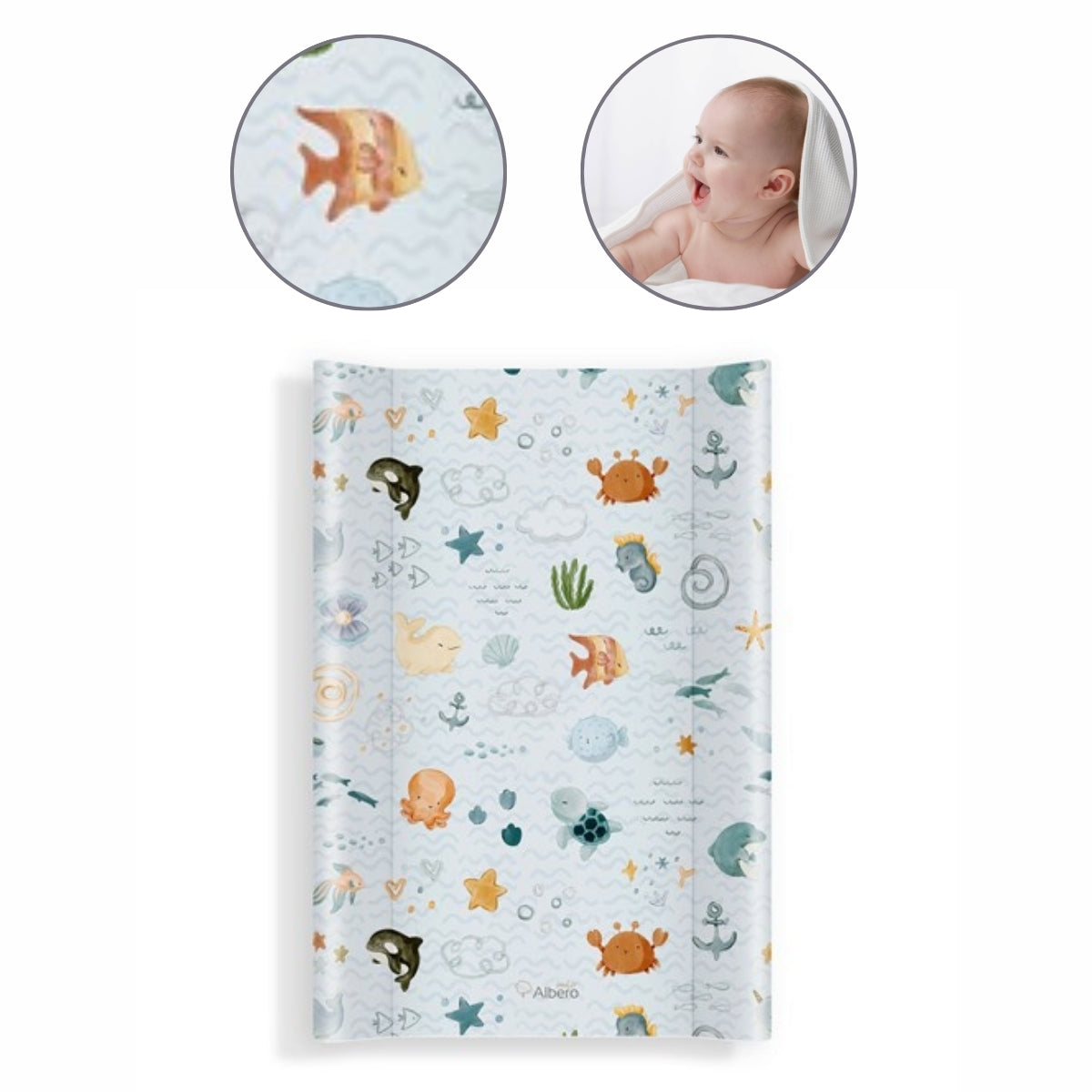 Cambiador Base Rígida Para Cuna 70x47 Sea World_1