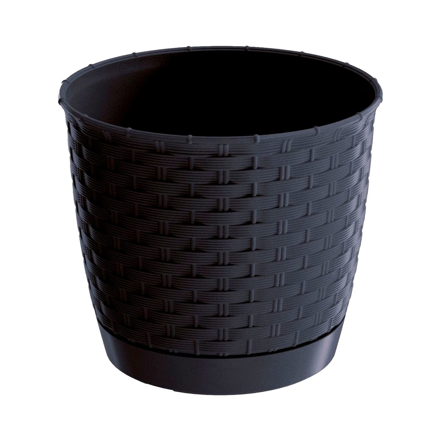 Maceta Ratolla Round 1,2l., Dimensiones (mm) 145x145x127, Color Antracita_0