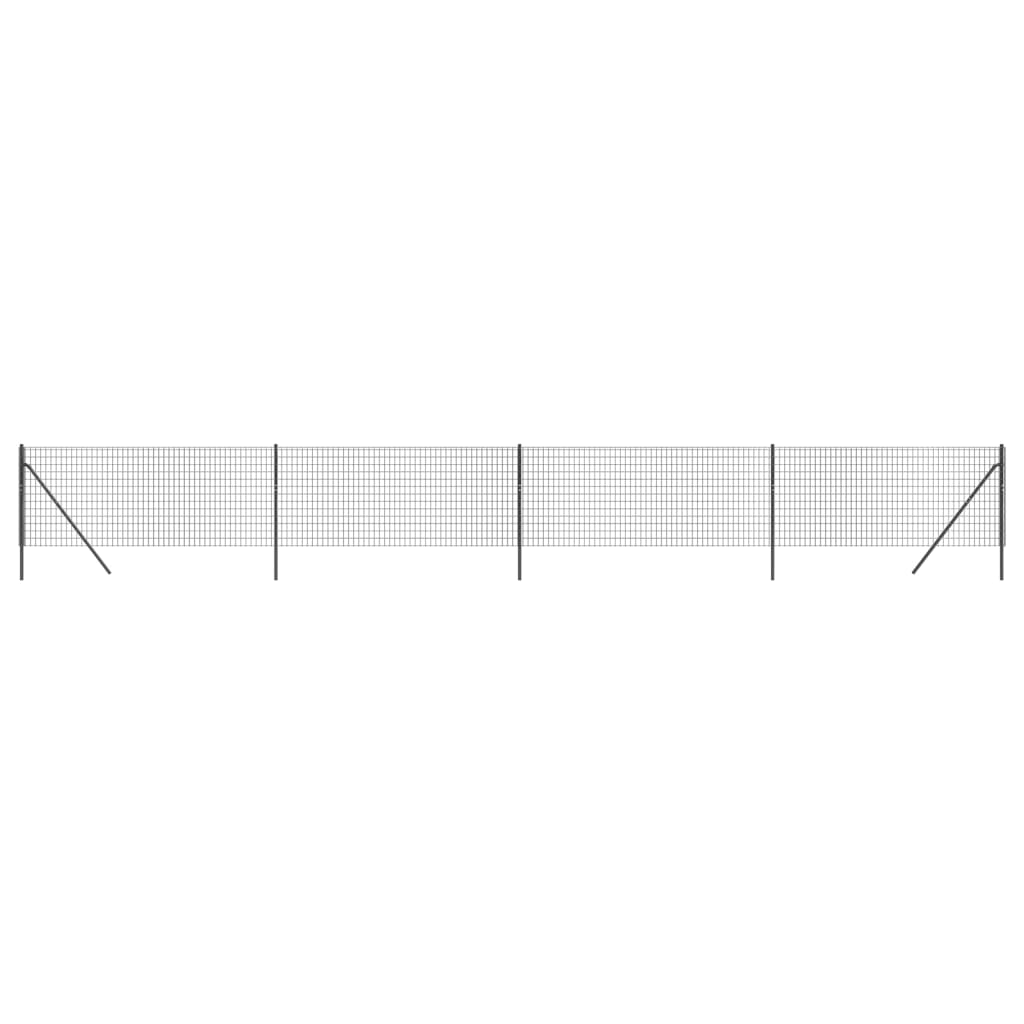 Cerca De Alambre De Acero Galvanizado Gris Antracita 1x10 M / Vetonek_0