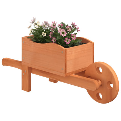 Jardineras Forma De Carretilla 2 Uds Madera Abeto 47x15x19 Cm_2