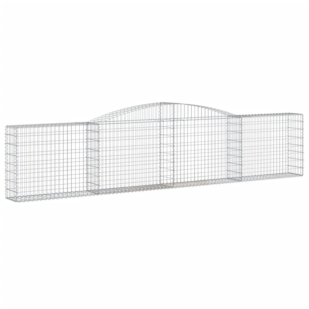Cestas De Gaviones 10 Uds Forma De Arco Hierro 400x30x80/100 Cm_2