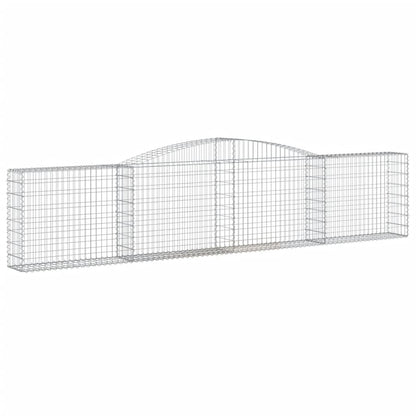 Cestas De Gaviones 10 Uds Forma De Arco Hierro 400x30x80/100 Cm_2