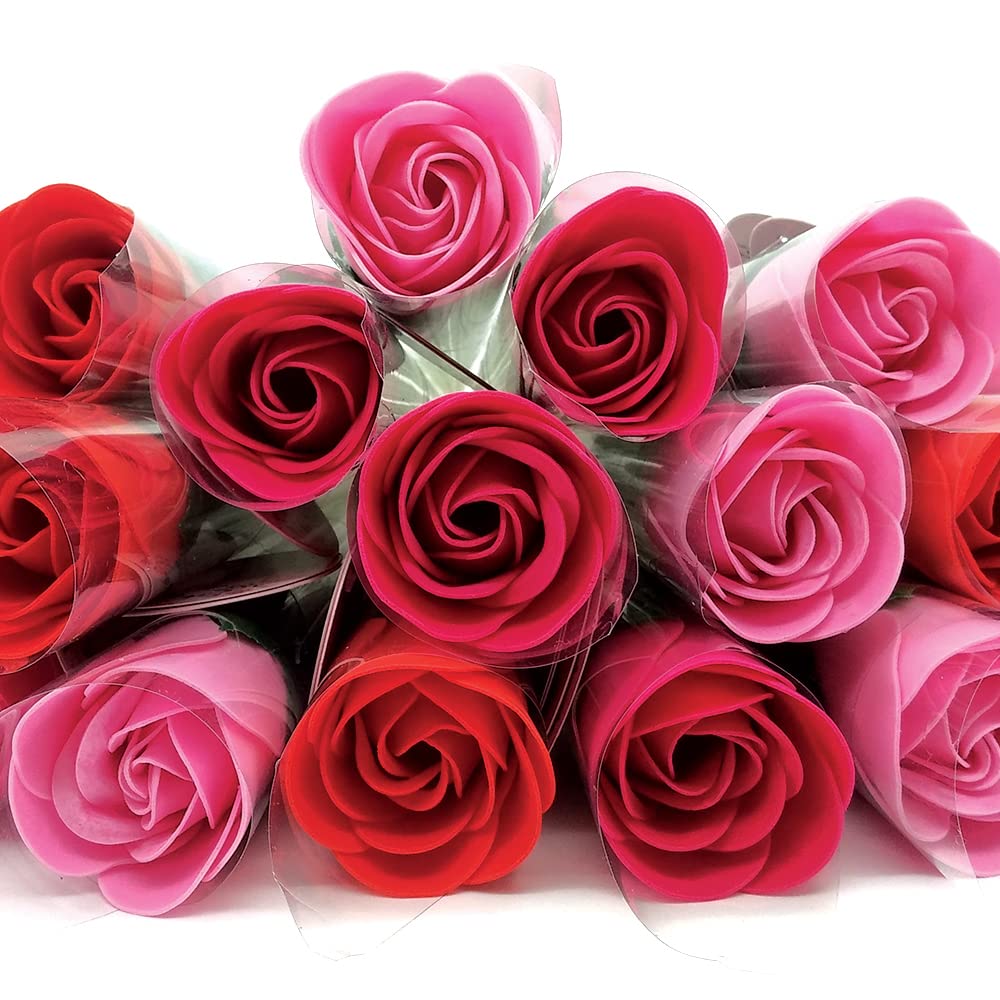 3 Rosas Con Pétalos De Jabón Aromático Para Baño Relax (fucsia) - Regalo Original Para Días Especiales - Aroma Atalcado_5