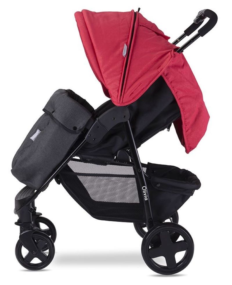 Silla De Paseo Con Cubrepiés Olivia Basic Mars Red_2