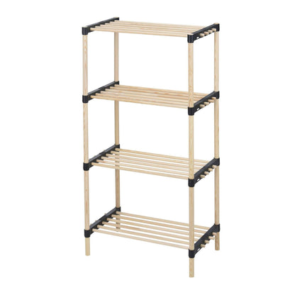 Well Home Zapatero De 4 Estantes En Madera Y Metal H.92,5cm_0