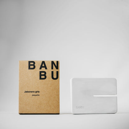 Saboneteira de pedra mineral super absorvente Banbu
