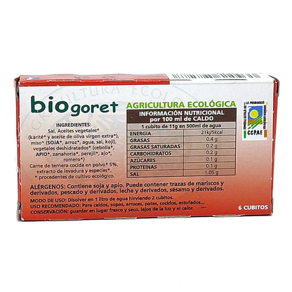 Caldo De Ternera En Cubitos Bio 6x11g Biogoret_1