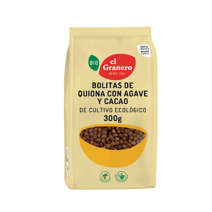 Bolas de Quinoa com Agave e Cacau El Granero, 300 g