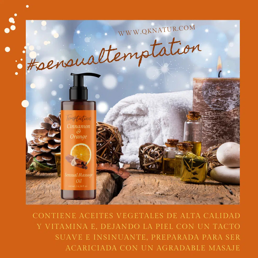 QKnatur - Aceite De Masaje Canela Naranja Bio- 200ml - Para Masajes Corporales Relajantes Y Revitalizantes_4