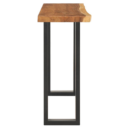 Mesa Consola De Madera Maciza De Suar 110x35x75 Cm_1