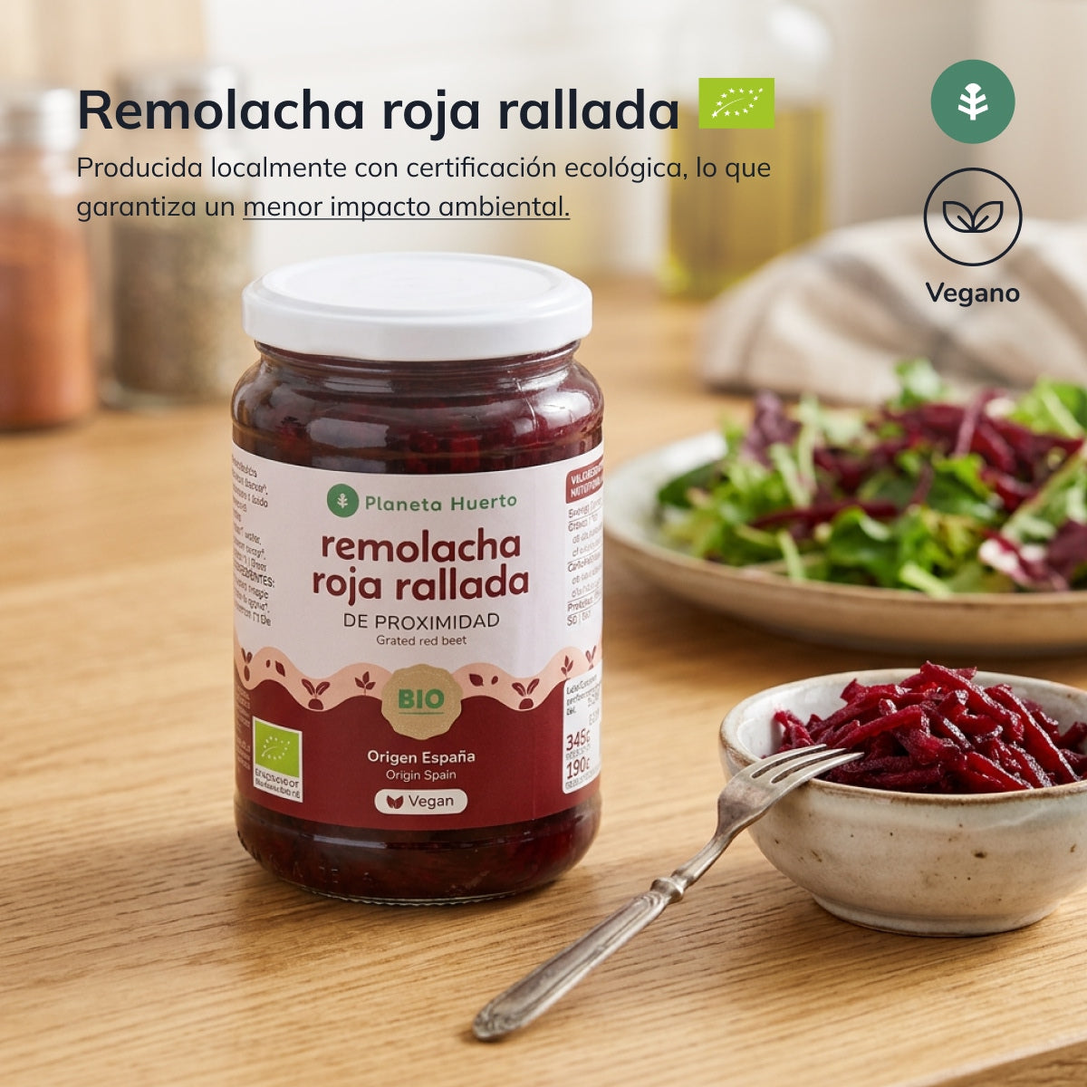 Eco Planeta Huerto beterraba ralada 345 g