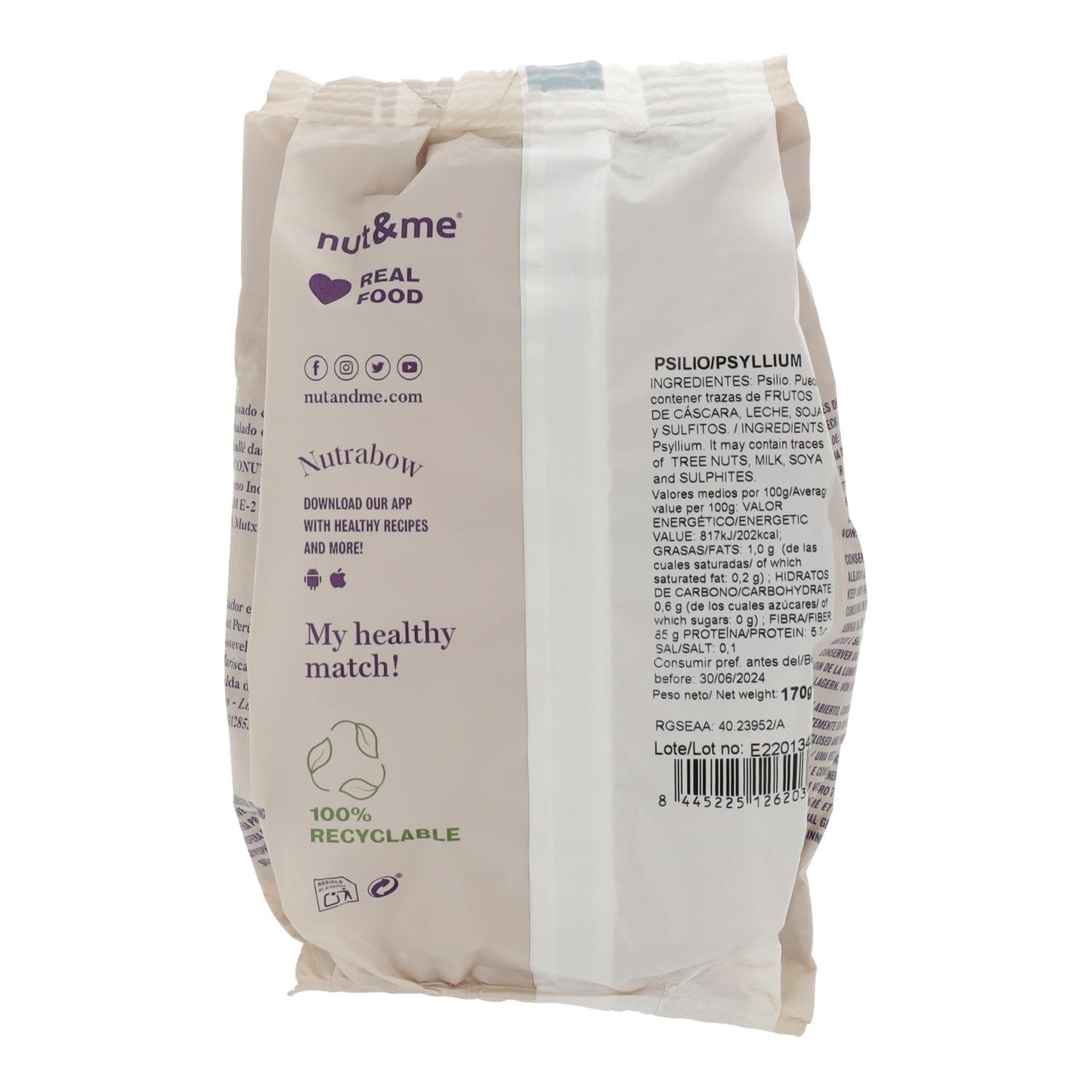Psyllium Nut&amp;Me 170 g