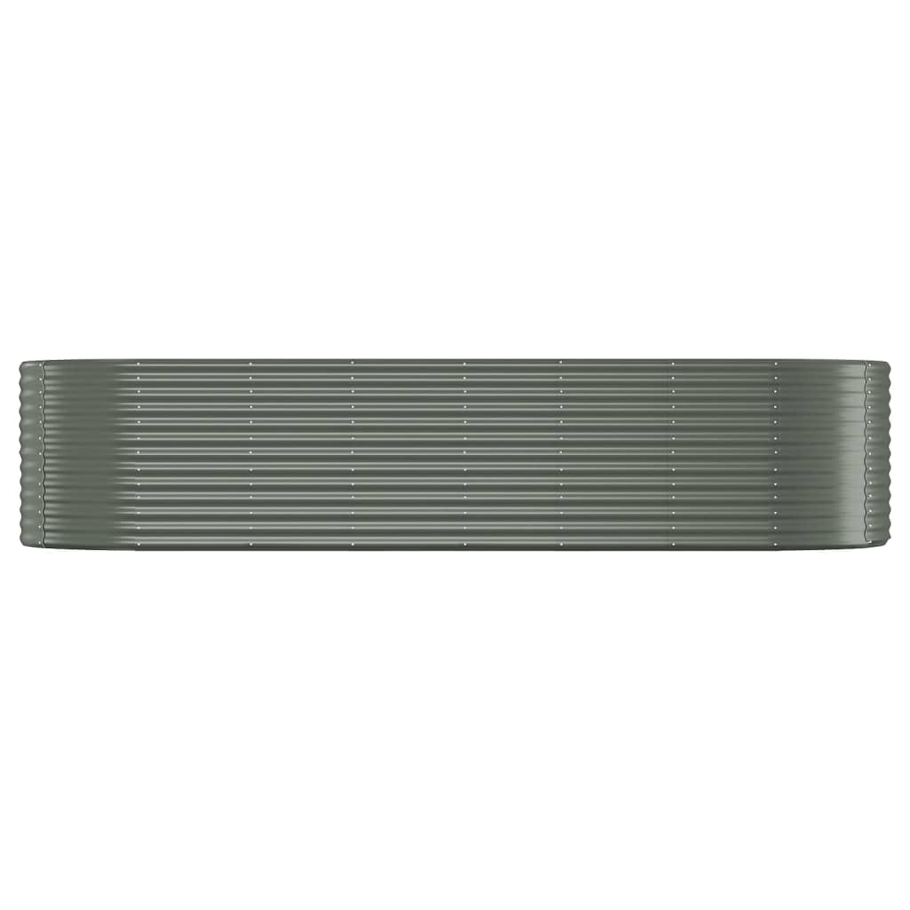 Jardinera Arriate Acero Galvanizado Gris 322x100x68 Cm_2