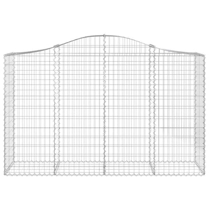 Cestas De Gaviones 5 Uds Forma De Arco Hierro 200x50x120/140 Cm_3
