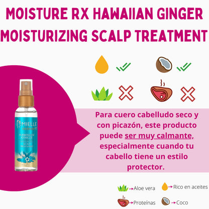 Tratamiento Para El Cuero Cabelludo Moisture Rx Hawaiian Ginger Mielle Organics 59ml_1