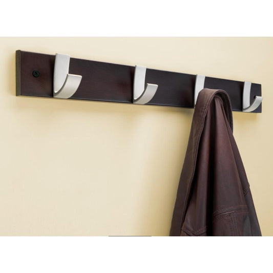 Cabide em faia com 4 ganchos