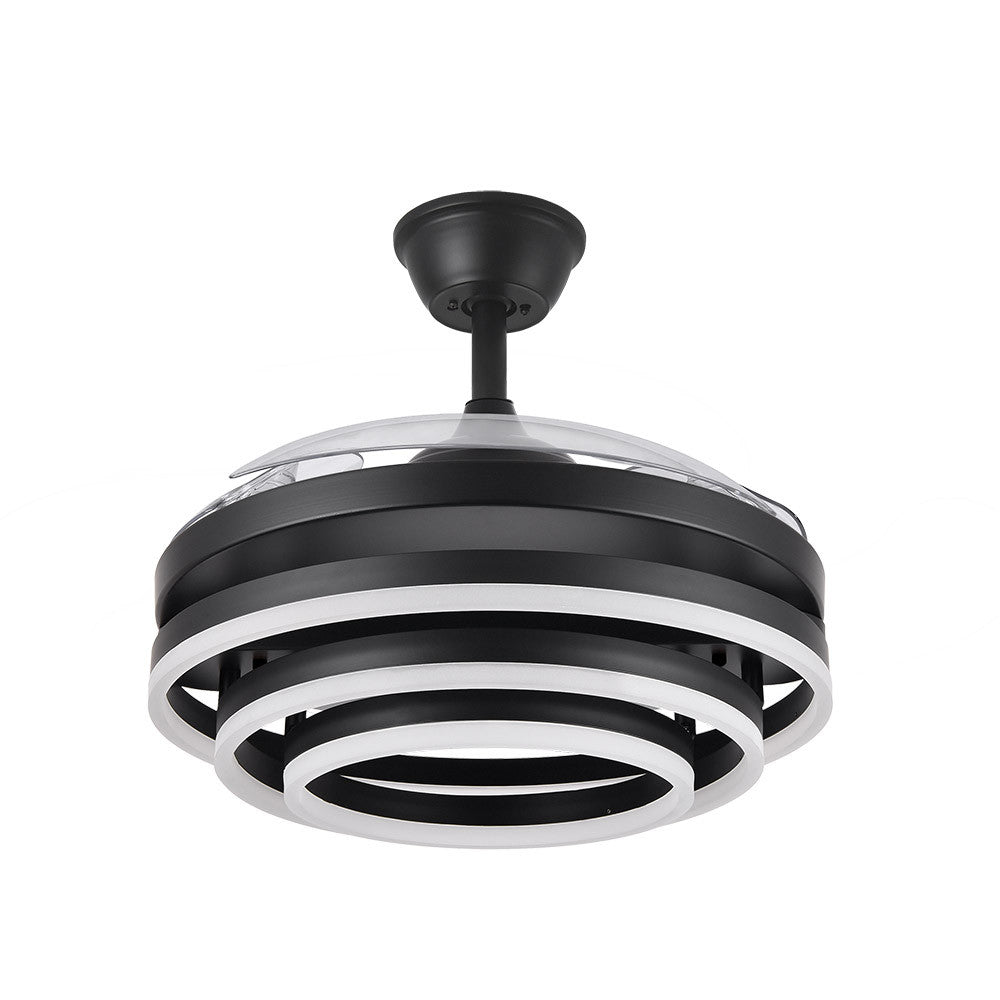 Ventilador 72w Dc Kai Negro 3 Aspas Transp. 6vel. 3 Colores 43/58x50/107 C/remoto,memoria Y Temp. 6120lm_1