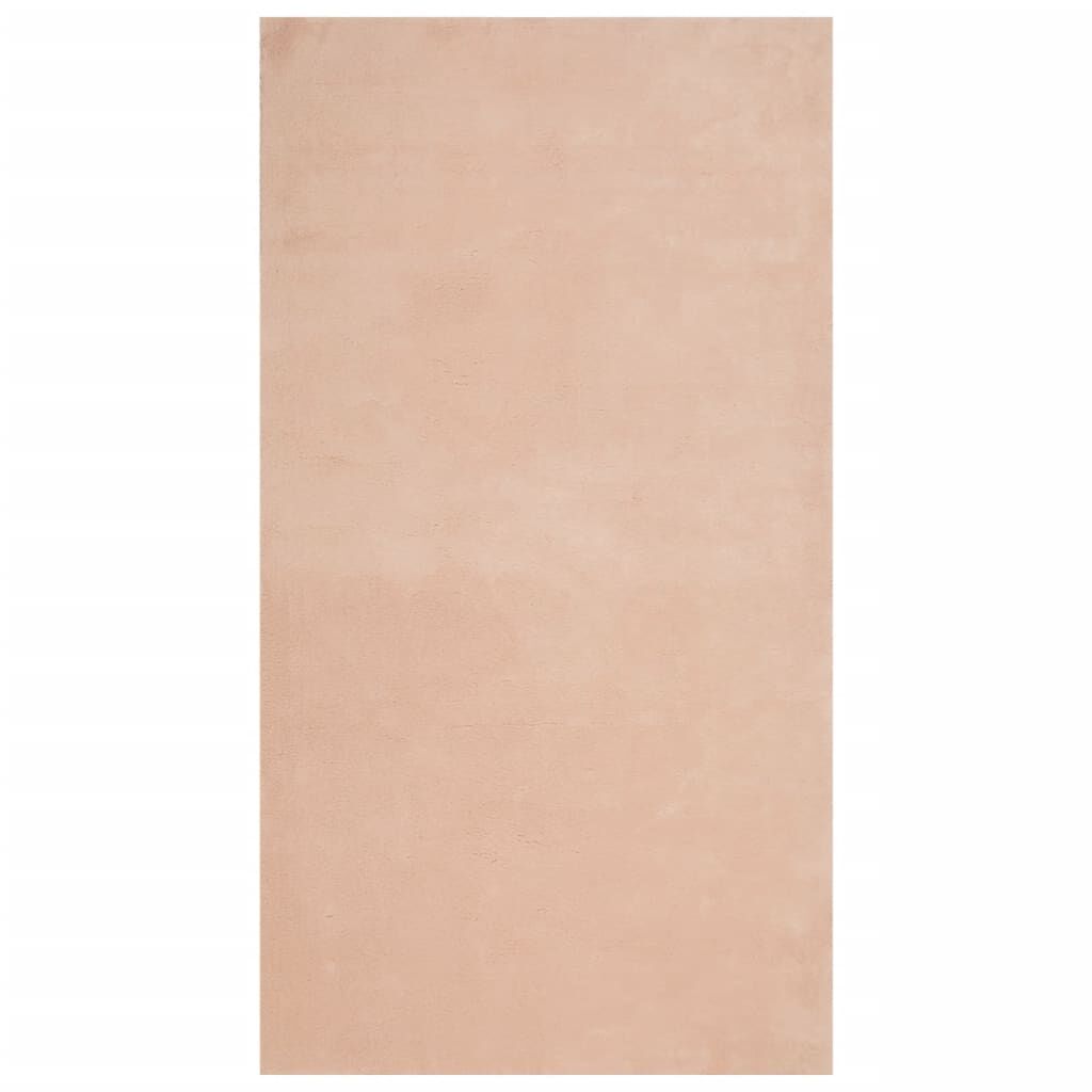 Vidaxl Alfombra De Pelo Corto Suave Lavable Huarte Rosado 60x110 Cm_0