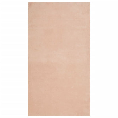 Vidaxl Alfombra De Pelo Corto Suave Lavable Huarte Rosado 60x110 Cm_0