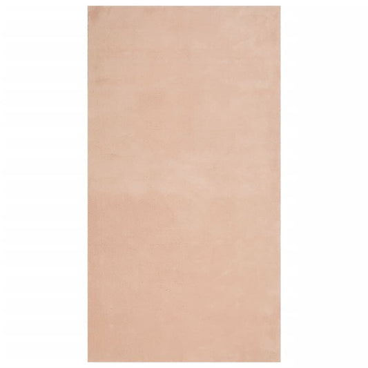 Vidaxl Alfombra De Pelo Corto Suave Lavable Huarte Rosado 60x110 Cm_0