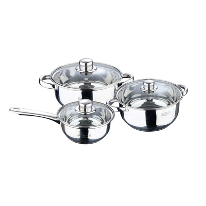 Set 6pc Bateria De Cocina Acero Inoxidable_0
