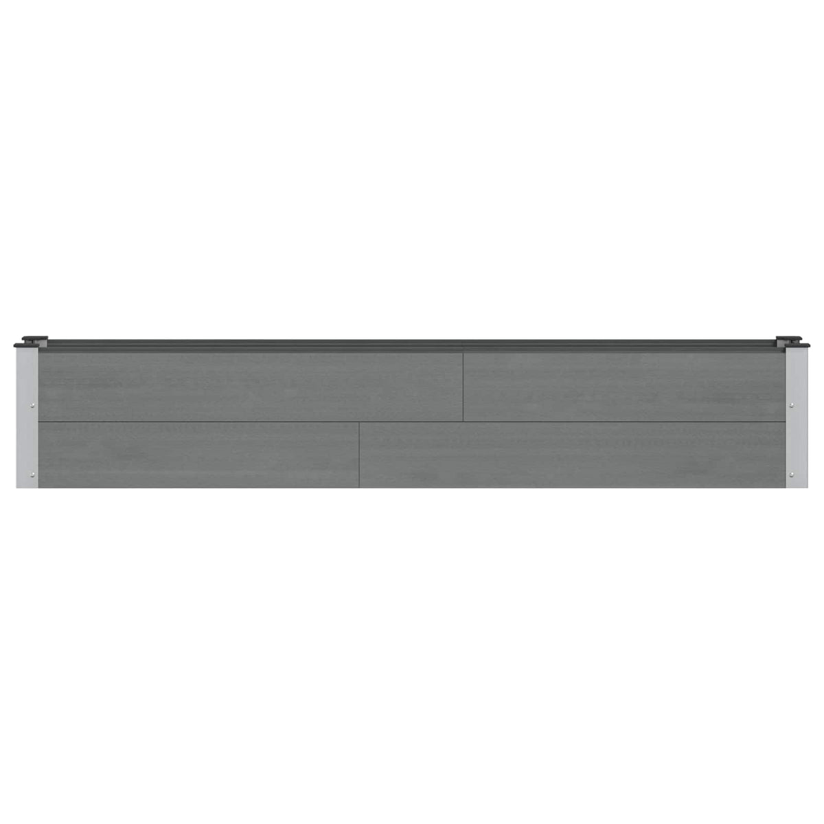 Arriate Elevado Gris 200 X 30 X 36 Cm Wpc Y Aluminio_2