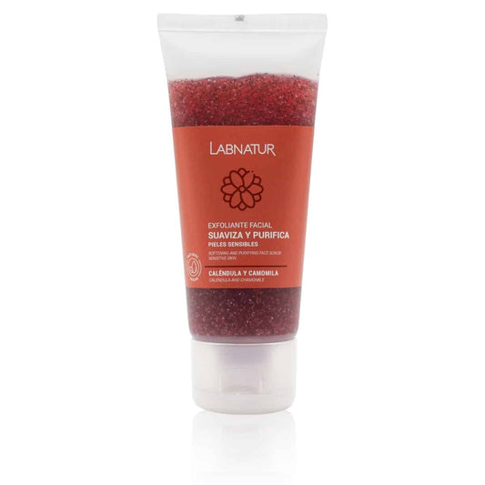 Exfoliante Facial Caléndula y Camomila Labnatur 100 ml | Exfoliación Suave | Piel Sensible_0