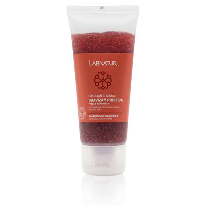 Exfoliante Facial Caléndula y Camomila Labnatur 100 ml | Exfoliación Suave | Piel Sensible_0