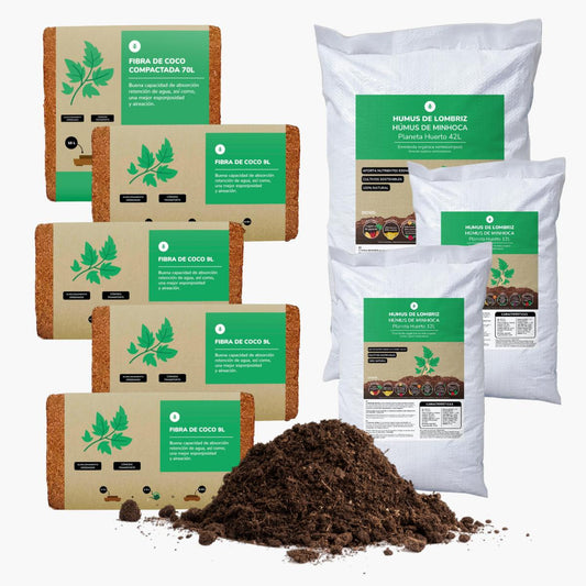 Substrato Pack para Jardins Urbanos 125 - 160 Litros Planeta Huerto