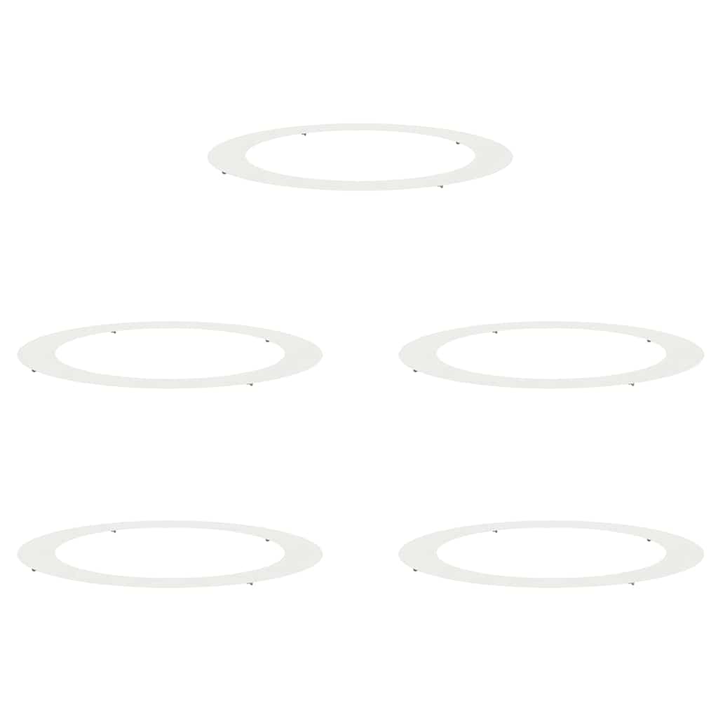 Adecuado Para Anillos De Árbol Plano 5 Pcs Ø90 / 120 Cm Acero_0