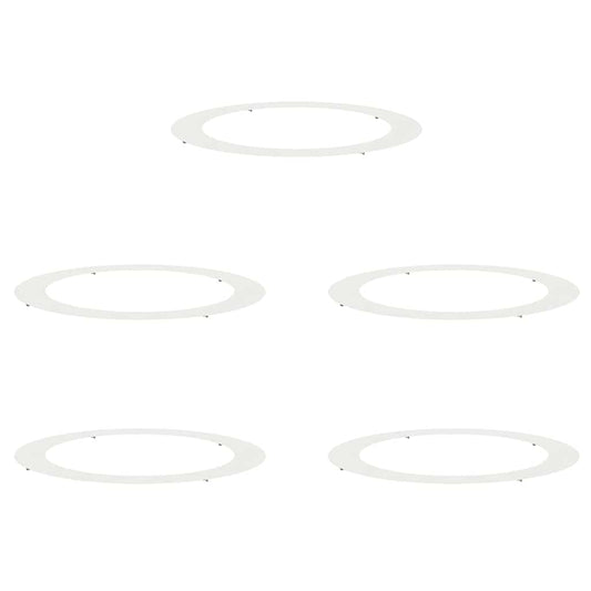 Adecuado Para Anillos De Árbol Plano 5 Pcs Ø90 / 120 Cm Acero_0
