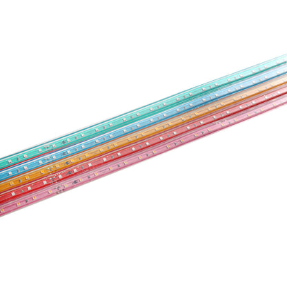 Tira Led 220v Smd2835, 120led/m, Pcb Color, Carrete 50 Metros Con Conectores Rápidos, Verde_2