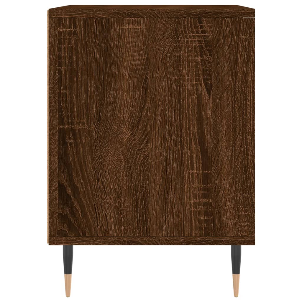 Mesitas Noche 2 Uds Madera Ingeniería Marrón Roble 40x35x50 Cm_4