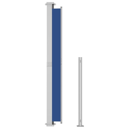 Vidaxl Toldo Lateral Retráctil De Jardín Azul 180x300 Cm_4