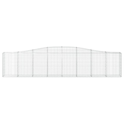 Cestas De Gaviones 15 Uds Forma De Arco Hierro 400x30x80/100 Cm_3