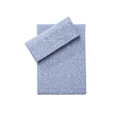 Set De Sabanas 3pzs Cama Individual: Sabana Encimera (160x270cm) + Sabana Bajera (90x200+28cm) + Funda De Almohada (45x110cm) 144tc 100% Algodón Azul_0