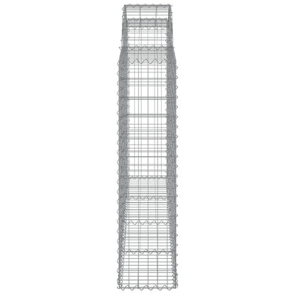Cestas De Gaviones 6 Uds Forma De Arco Hierro 200x30x120/140 Cm_4
