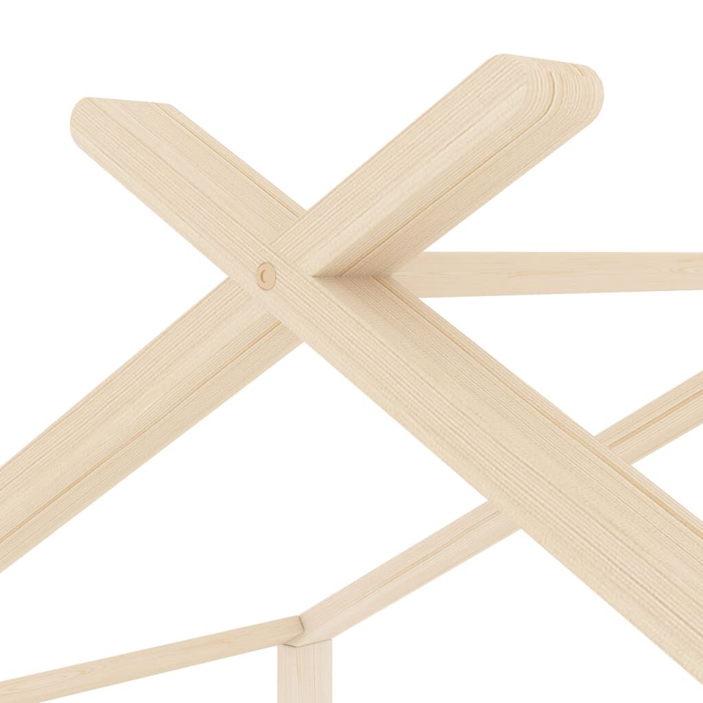 Vidaxl Estructura De Cama Infantil De Madera Maciza De Pino 70x140 Cm_4