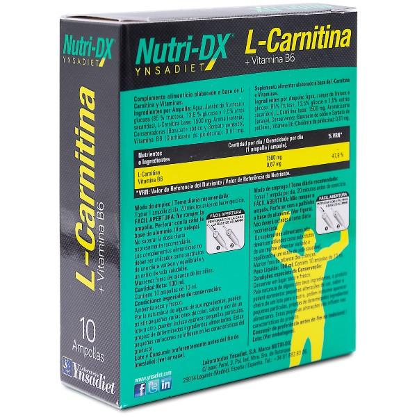 L Carnitina Nutri Dx 10 Ampolas Ynsadiet